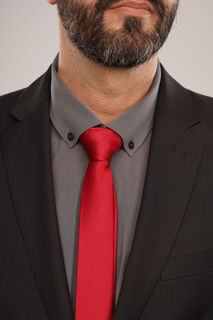 Cămașă Bărbați Gri – Bumbac Elastic