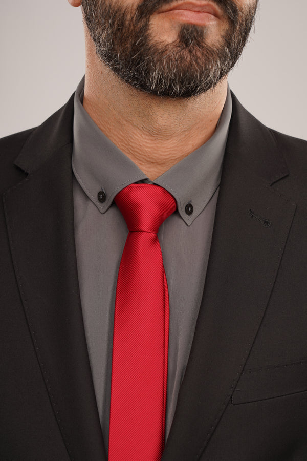 Cămașă Bărbați Gri – Bumbac Elastic