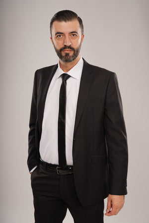 Cămașă Bărbați Albă Elegantă – Bumbac Elastic