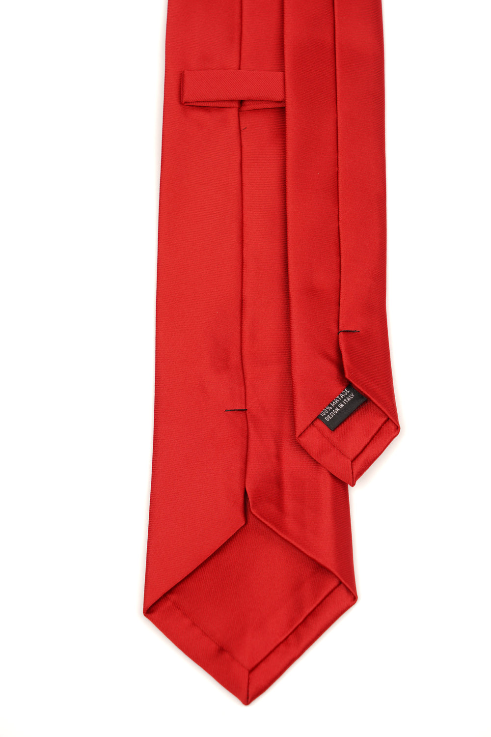 Cravată clasică uni în nuanță roșu intens