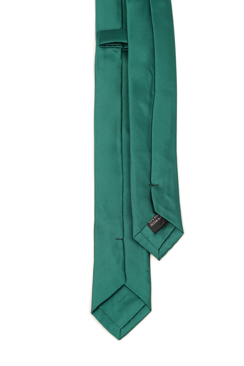 Cravată verde clasică uni slim