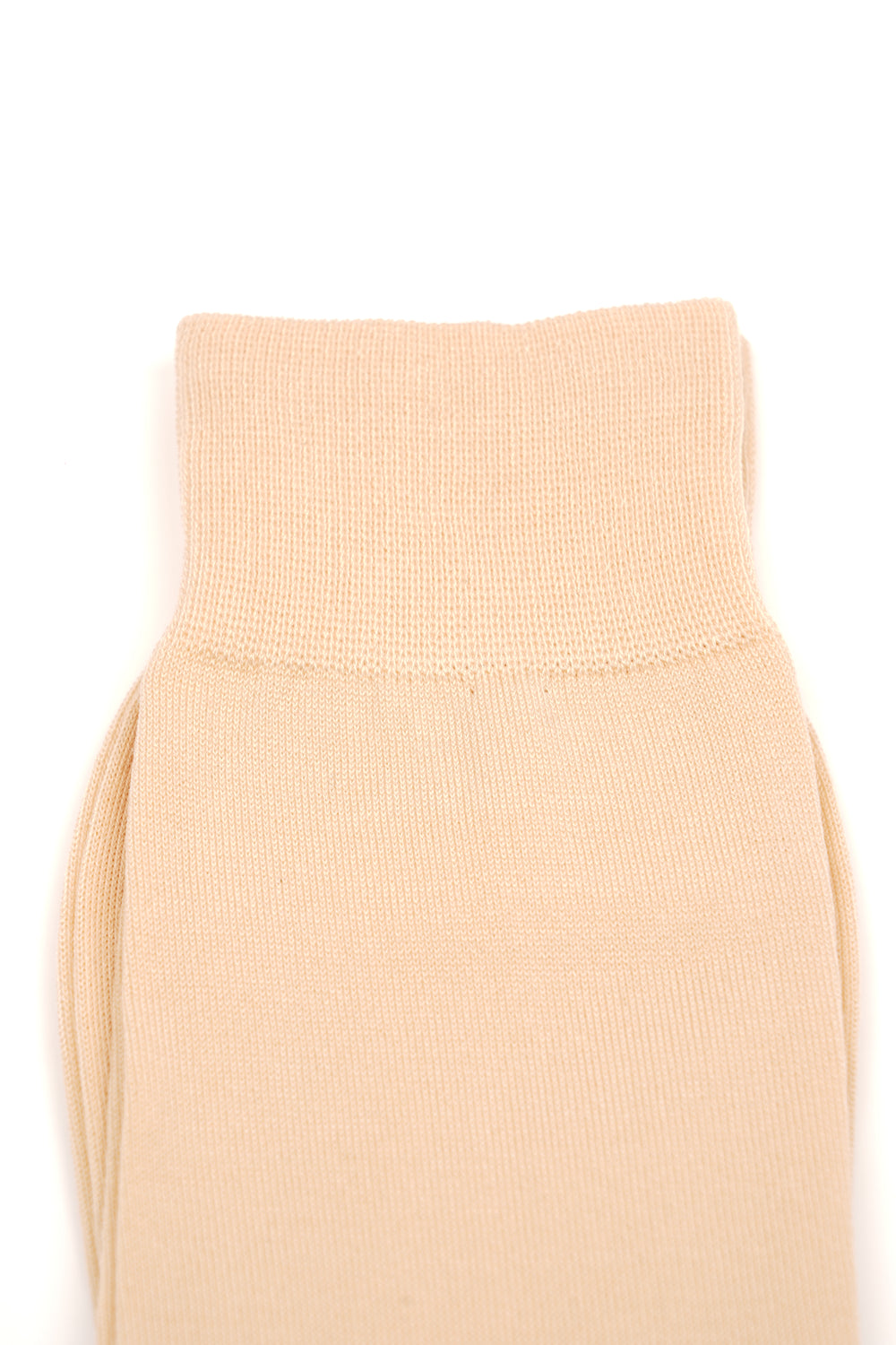 Șosete bej deschis uni din bumbac