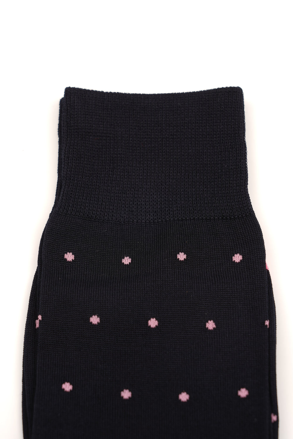Șosete negre cu buline roz