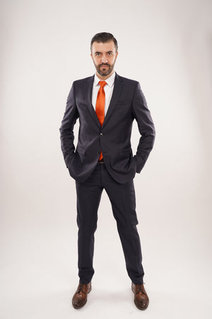 Costum Bărbați Bleumarin Premium din Lână