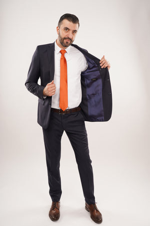 Costum Bărbați Bleumarin Premium din Lână