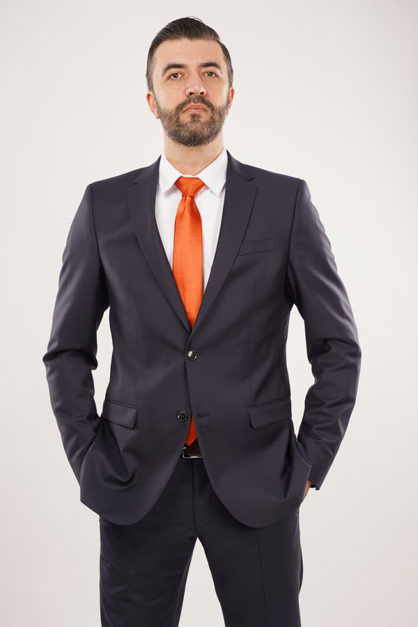 Costum Bărbați Bleumarin Premium din Lână