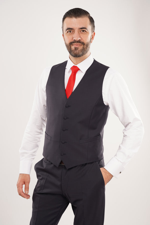 Smoking Bărbați Bleumarin la Două Rânduri de Nasturi Premium