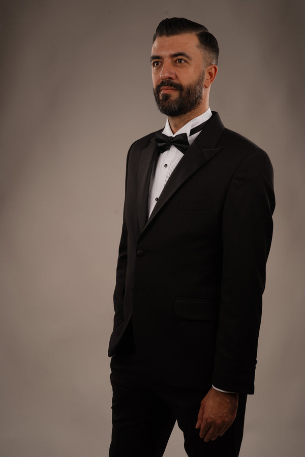 Cămașă Bărbați White Tie cu Guler Rândunică și Plastron 6AM