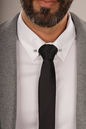 Cămașă Bărbați Albă cu Guler Pin