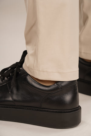 Pantaloni Bărbați Chinos Bej din Bumbac Slim Fit 6AM