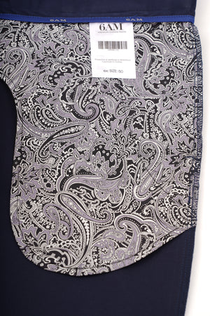 Pantaloni Bărbați Chinos Bleumarin din Bumbac Slim Fit 6AM