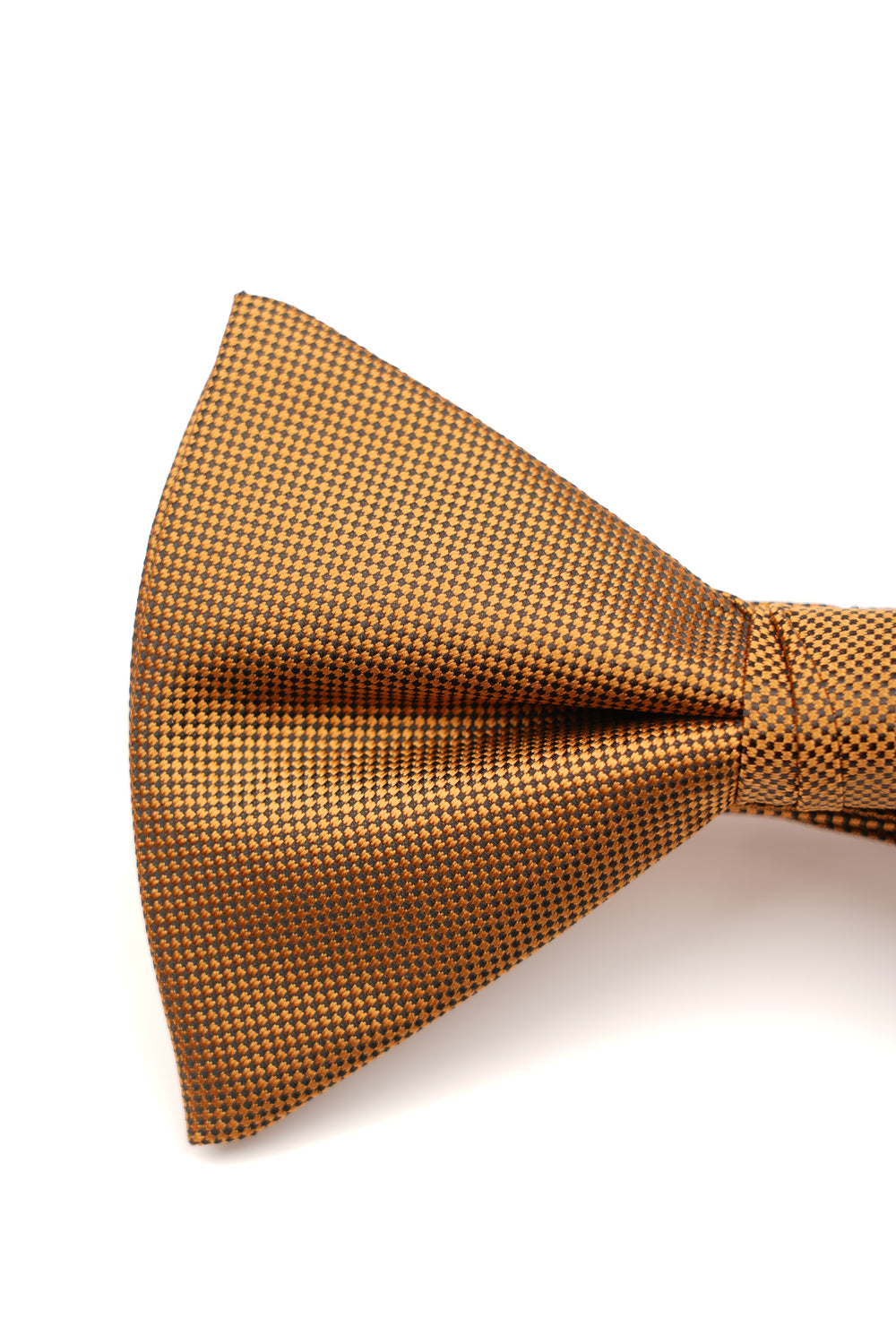 Papion pre-legat auriu cu textură micro-pătrată din mătase