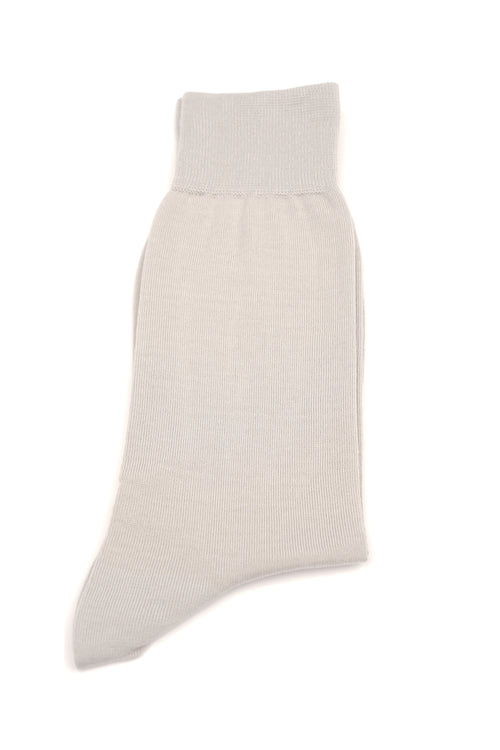 Șosete gri deschis uni din bumbac