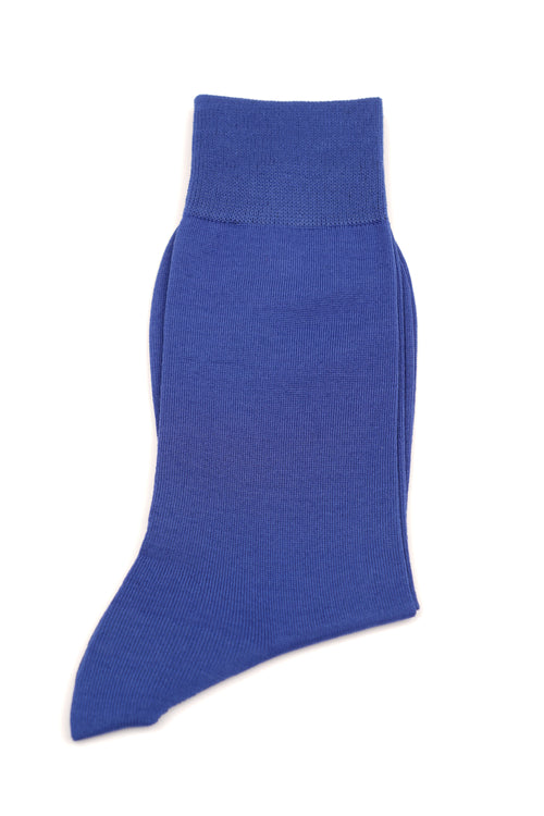 Șosete albastre uni din bumbac