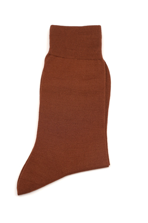 Șosete maro uni din bumbac