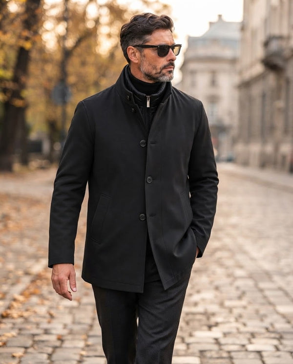 Trenci impermeabil cu vestă detașabilă