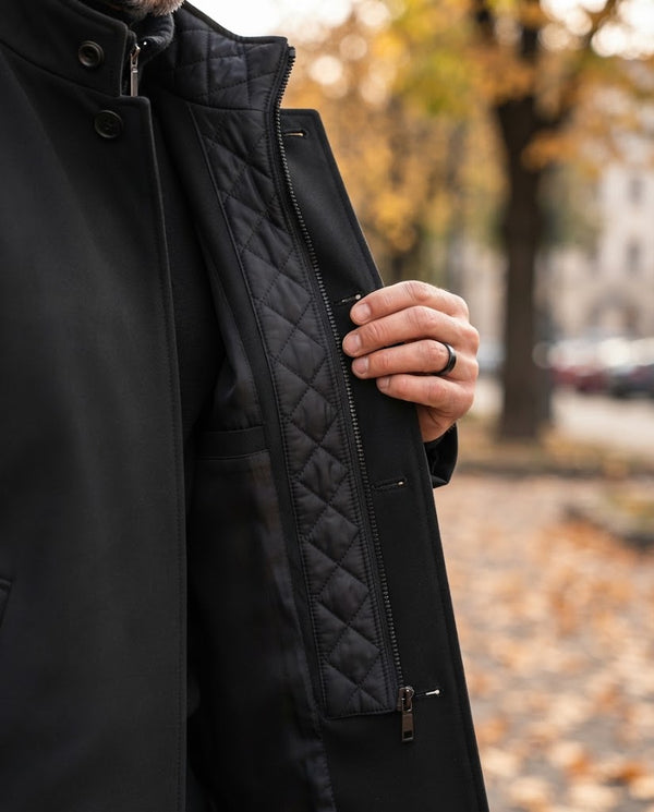 Trenci impermeabil cu vestă detașabilă