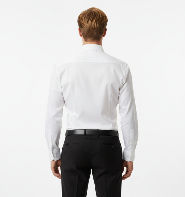 Cămașă Bărbați Albă Easy Iron – Bumbac Superfin