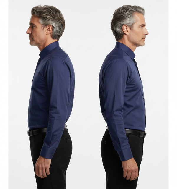 Cămașă Bărbați Bleumarin – 97% Bumbac