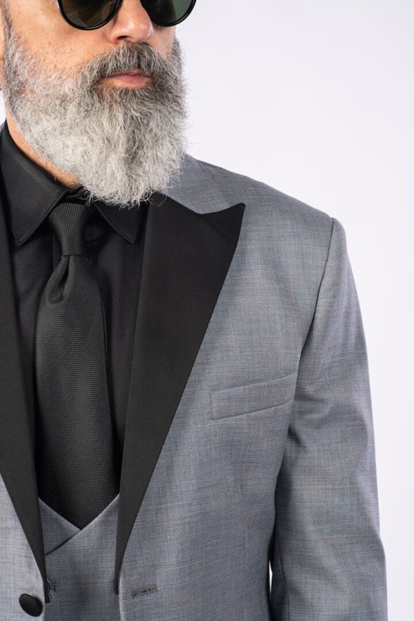 Costum Ceremonie - Gri Bleu UNI