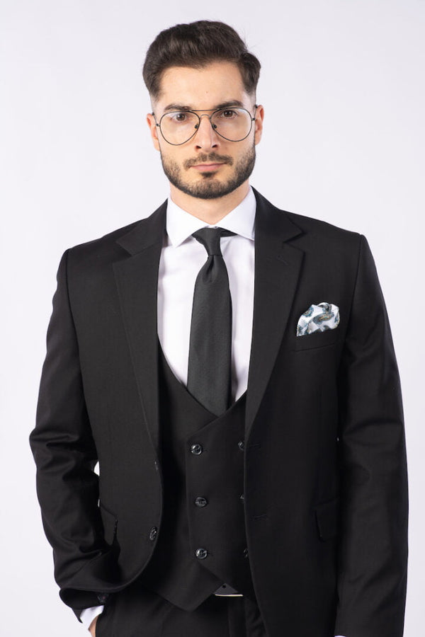Costum Clasic Bărbați - Negru UNI