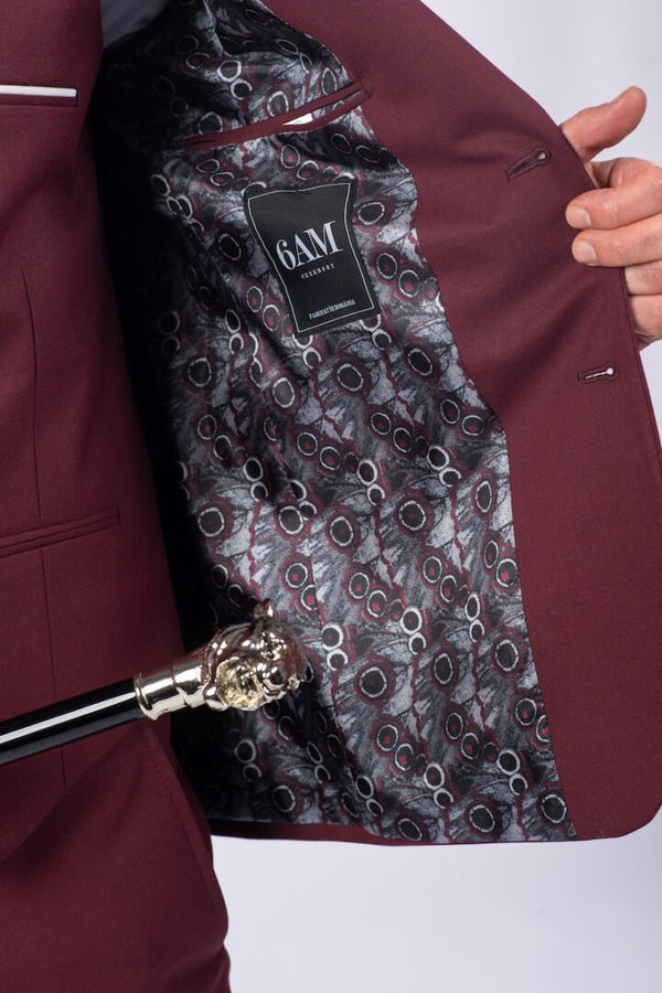 Costum Ceremonie - Bordo UNI Format din 3 Piese