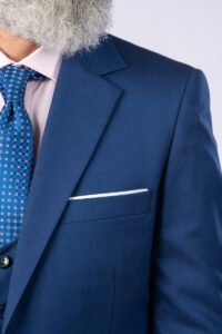 Costum Clasic Bărbați - Albastru UNI Format din 3 Piese