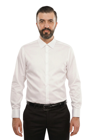 Cămașă Bărbați Albă Easy Iron – Bumbac Superfin