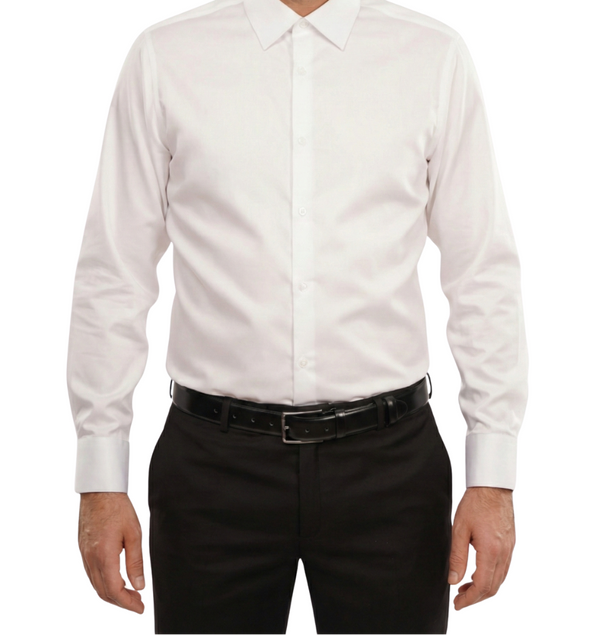 Cămașă Bărbați Albă Easy Iron – Bumbac Superfin