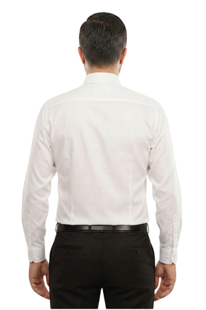 Cămașă Bărbați Albă Easy Iron – Bumbac Superfin